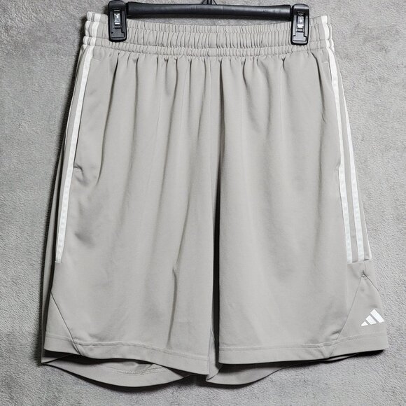 adidas Other - Adidas Shorts Mens XL Gray AEROREADY Athletic 3 Stripes Drawstring Lightweight
